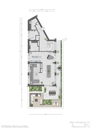 Floorplan - Vossenburglaan Bouwnummer 4.1, 9613 CE Meerstad