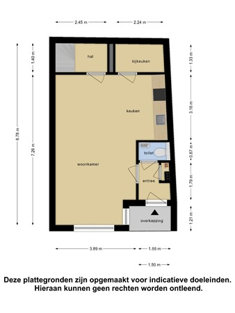 Floorplan - Sallandsestraat 8, 7741 HP Coevorden