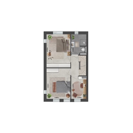 Floorplan - Gastlaan Bouwnummer 12, 9801 AL Zuidhorn