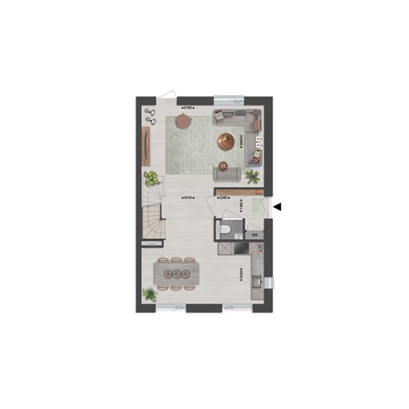 Floorplan - Gastlaan Bouwnummer 18, 9801 AL Zuidhorn