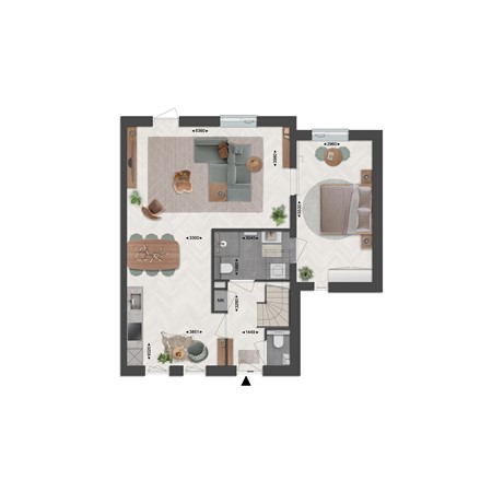 Floorplan - Gastlaan Bouwnummer 21, 9801 AL Zuidhorn