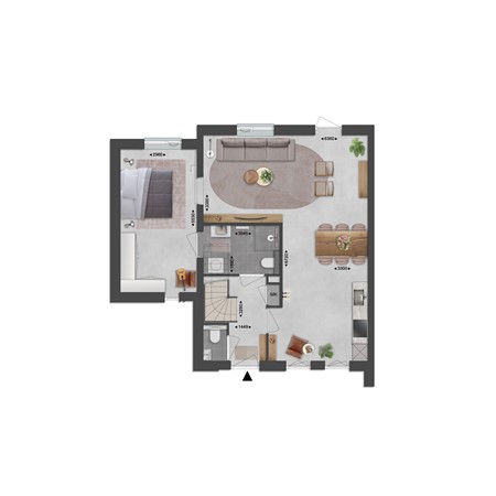 Floorplan - Gastlaan Bouwnummer 22, 9801 AL Zuidhorn