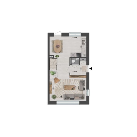Floorplan - Gastlaan Bouwnummer 33, 9801 AL Zuidhorn