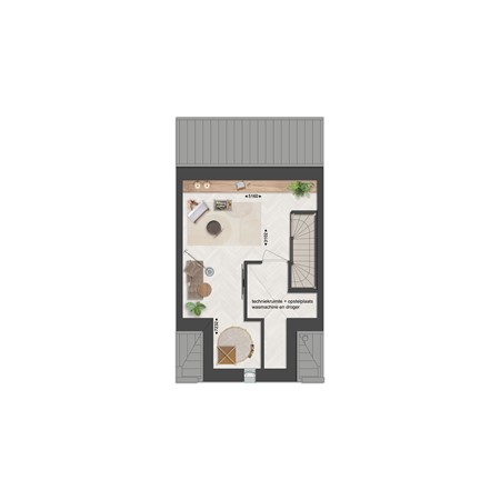 Floorplan - Gastlaan Bouwnummer 36, 9801 AL Zuidhorn
