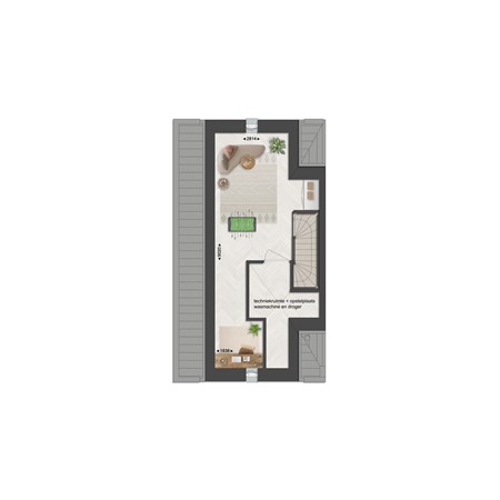 Floorplan - Gastlaan Bouwnummer 37, 9801 AL Zuidhorn
