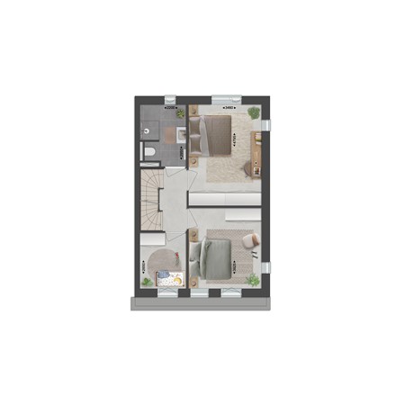 Floorplan - Gastlaan Bouwnummer 43, 9801 AL Zuidhorn