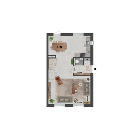 Floorplan - Gastlaan Bouwnummer 45, 9801 AL Zuidhorn