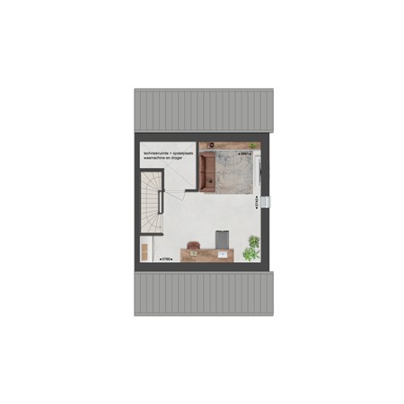 Floorplan - Gastlaan Bouwnummer 45, 9801 AL Zuidhorn