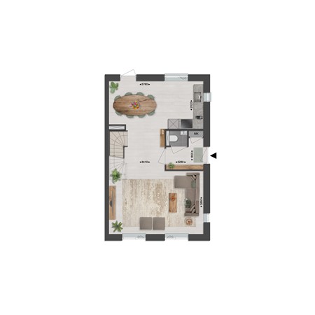 Floorplan - Gastlaan Bouwnummer 9, 9801 AL Zuidhorn