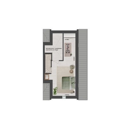 Floorplan - Gastlaan Bouwnummer 9, 9801 AL Zuidhorn