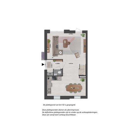 Floorplan - Gastlaan Bouwnummer 92, 9801 AL Zuidhorn