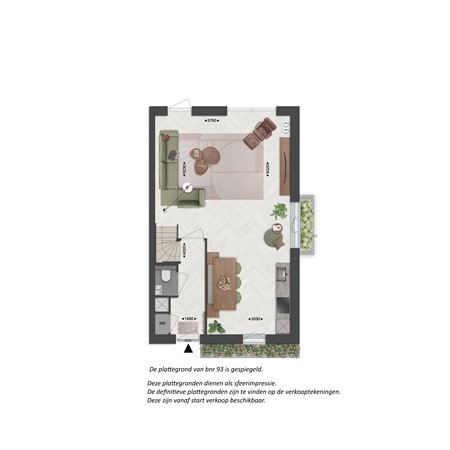 Floorplan - Gastlaan Bouwnummer 93, 9801 AL Zuidhorn