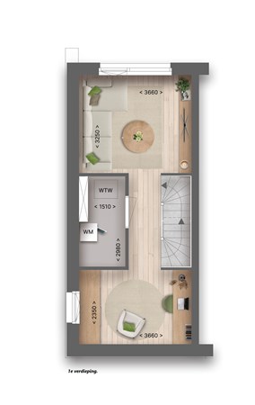 Bernard Rölinghof Bouwnummer 97, 9743 AN Groningen - Type S4-BNR-97-Aura-1e-hoek.jpg