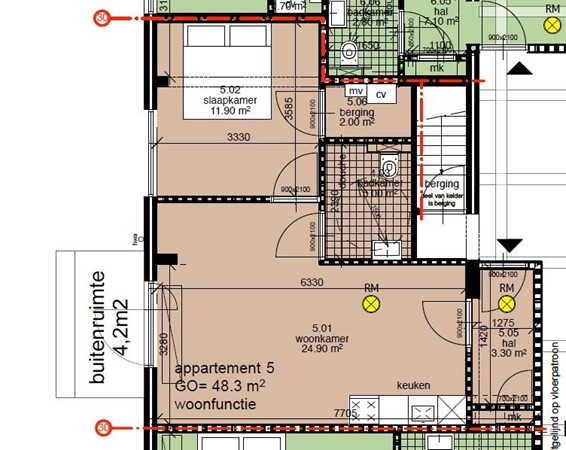 Raadhuisplein 1G, 9481 BG Vries - appartement 5.JPG