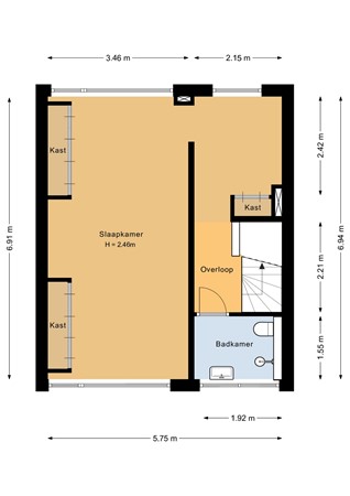 Coronastraat 10, 9742 EG Groningen - Eerste verdieping - 2D.jpg