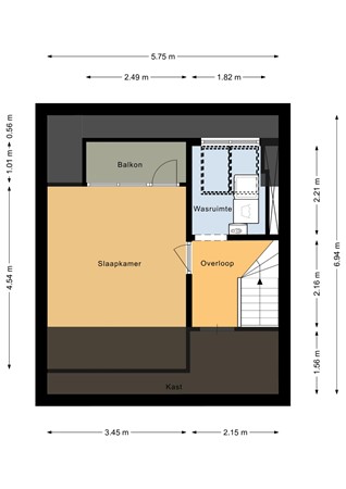 Coronastraat 10, 9742 EG Groningen - Tweede verdieping - 2D.jpg
