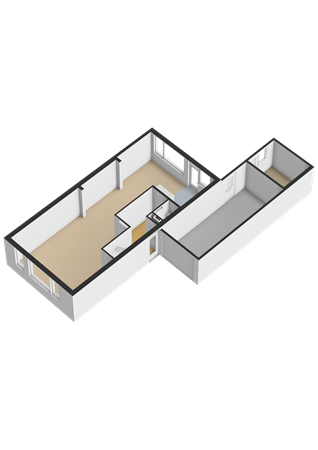 Tormentilstraat 106, 9731 DP Groningen - Begane grond - 3D.png