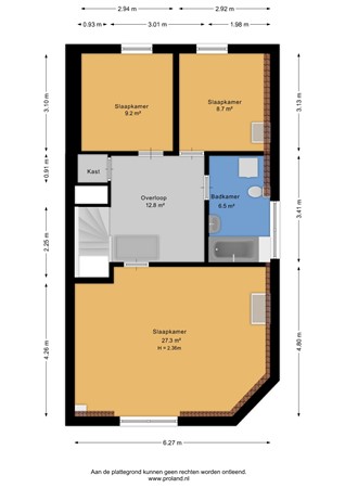 Koninginnelaan 59A, 9717 BP Groningen - Tweede verdieping - 2D.jpg