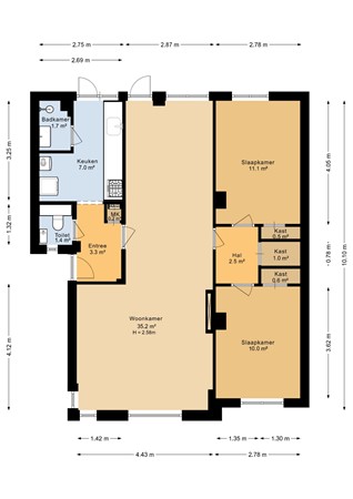 Florakade 400, 9713 ZL Groningen - Begane grond - 2D.jpg