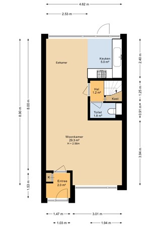 Van Limburg Stirumlaan 51, 9602 GP Hoogezand - Begane grond - 2D.jpg