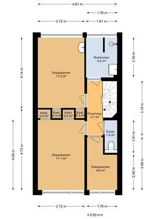 Van Limburg Stirumlaan 51, 9602 GP Hoogezand - Eerste verdieping - 2D.jpg