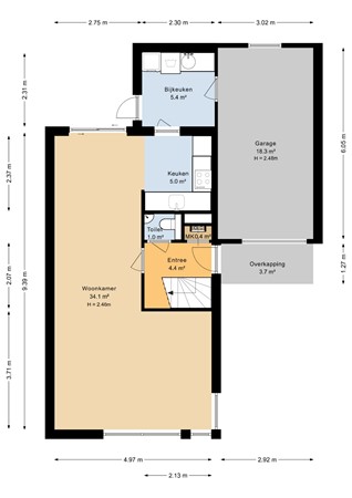 Laan der Kruisheren 51, 9617 EB Harkstede - Begane grond - 2D.jpg