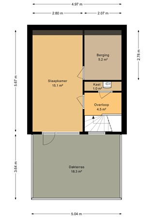 Laan der Kruisheren 51, 9617 EB Harkstede - Tweede verdieping - 2D.jpg