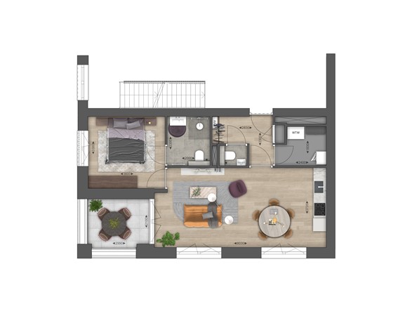 Johan Van Veenstraat Bouwnummer 19, 9743 DC Groningen - 33800 - PG2D 09 portiek.jpg