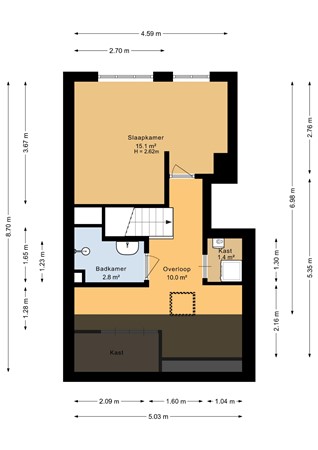 Hyacinthstraat 124, 9713 XJ Groningen - Tweede verdieping - 2D.jpg
