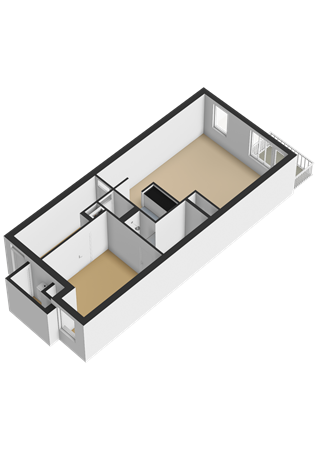 Grift 75, 9406 GX Assen - Begane grond - 3D.png