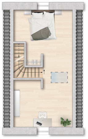 Hoher Weg Bouwnummer 3, 26844 Jemgum - 03-Zwischenb-2D-Grundriss-Kleinsteinhaus-Ditzum-1_Variante_1_1OG.png