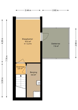 Klaas Schipperlaan 8, 9731 KD Groningen - Derde verdieping - 2D.jpg