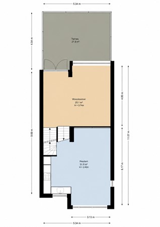 Klaas Schipperlaan 8, 9731 KD Groningen - Eerste verdieping - 2D terras.jpg