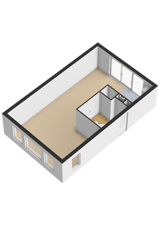 Langs de erven 208, 9613 AX Meerstad - Begane grond - 3D.png