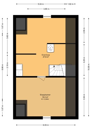 Langs de erven 208, 9613 AX Meerstad - Tweede verdieping - 2D.jpg