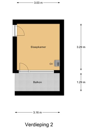 Floorplan - Mariniersweg 86D, 3011 NV Rotterdam