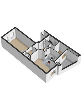 Floorplan - Anna Paulownastraat 74C, 2518 BJ Den Haag