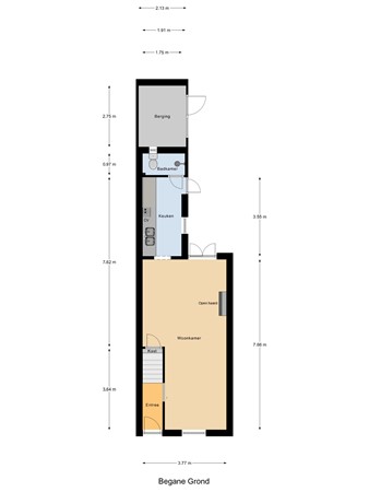 Floorplan - Gerard Van Loonstraat 12, 2612 HV Delft