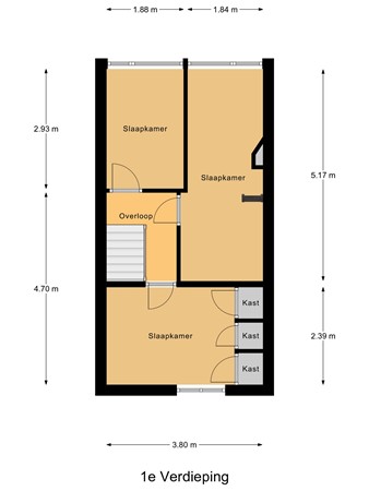 Floorplan - Gerard Van Loonstraat 12, 2612 HV Delft