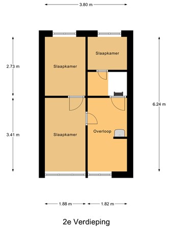 Floorplan - Gerard Van Loonstraat 12, 2612 HV Delft