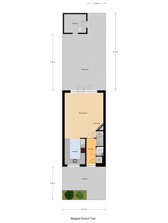 Floorplan - Bessie Smithstraat 6, 3069 XP Rotterdam