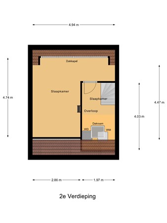 Floorplan - Bessie Smithstraat 6, 3069 XP Rotterdam