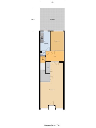 Floorplan - Chasséstraat 12, 2518 RX Den Haag