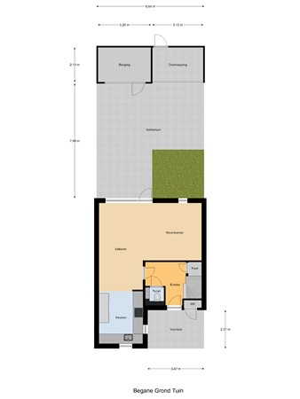 Floorplan - Nystadstraat 31, 3067 DT Rotterdam