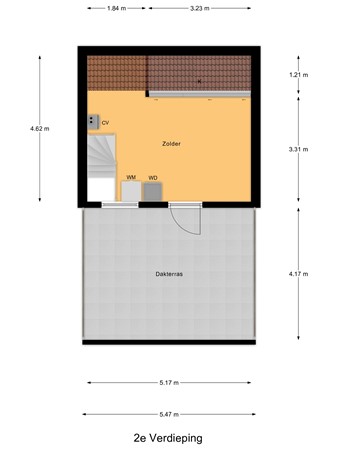 Floorplan - Knopenmakerstraat 19, 2645 JP Delfgauw