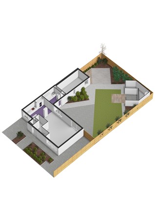 A.A. Meerenburghstraat 3, 3291 HE Strijen - A.A. Meerenburghstraat 3 - Situatie - 3D.jpg