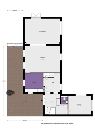 Middelsluissedijk Westzijde 87, 3281 LH Numansdorp - Middelsluissedijk Westzijde 87 - Begane grond Situatie - 2D.jpg
