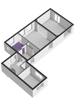 Middelsluissedijk Westzijde 87, 3281 LH Numansdorp - Middelsluissedijk Westzijde 87 - Begane grond - 3D.jpg