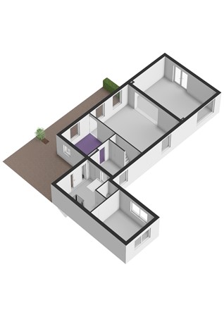 Middelsluissedijk Westzijde 87, 3281 LH Numansdorp - Middelsluissedijk Westzijde 87 - Begane grond Situatie - 3D.jpg