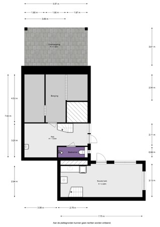 Middelsluissedijk Westzijde 87, 3281 LH Numansdorp - Middelsluissedijk Westzijde 87 - Souterrain - 2D.jpg